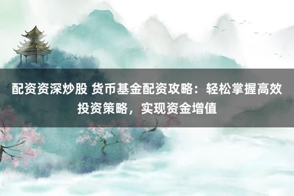 配资资深炒股 货币基金配资攻略：轻松掌握高效投资策略，实现资金增值